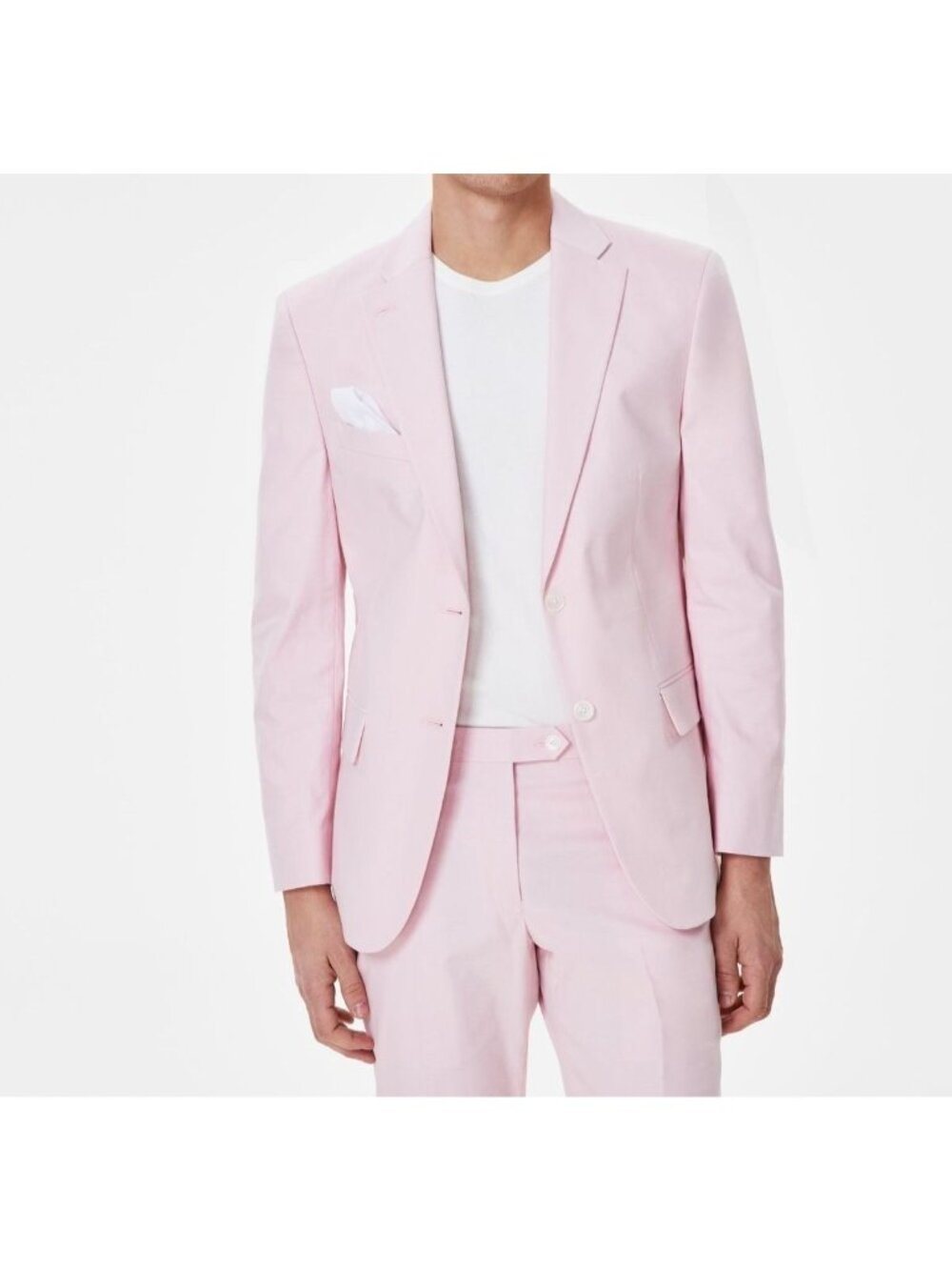 Tommy Hilfiger Mens Flex Stretch Suit Separates Jacket Light Pink Size 48R NWT